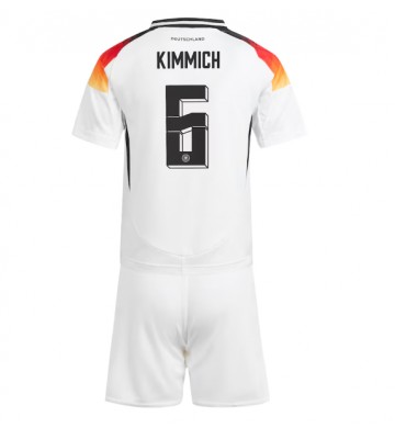 Alemania Joshua Kimmich #6 Primera Equipación Niños Eurocopa 2024 Manga Corta (+ Pantalones cortos)